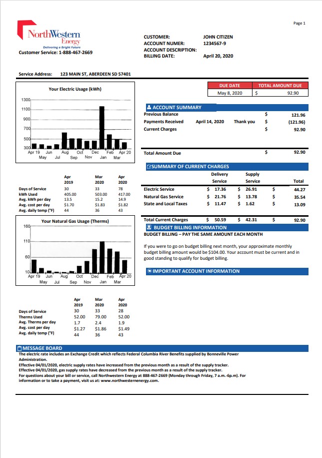  Minol USA business utility bill 